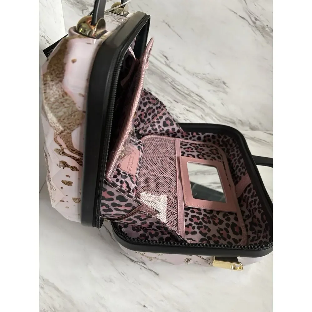 Triforce Hard Shell Beauty Case — Rosegold Marble, (9.4 x 12 x 6.3) Travel — NWT